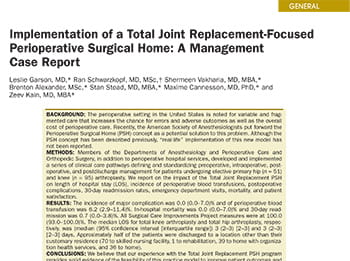 PSH Total Joint replacement